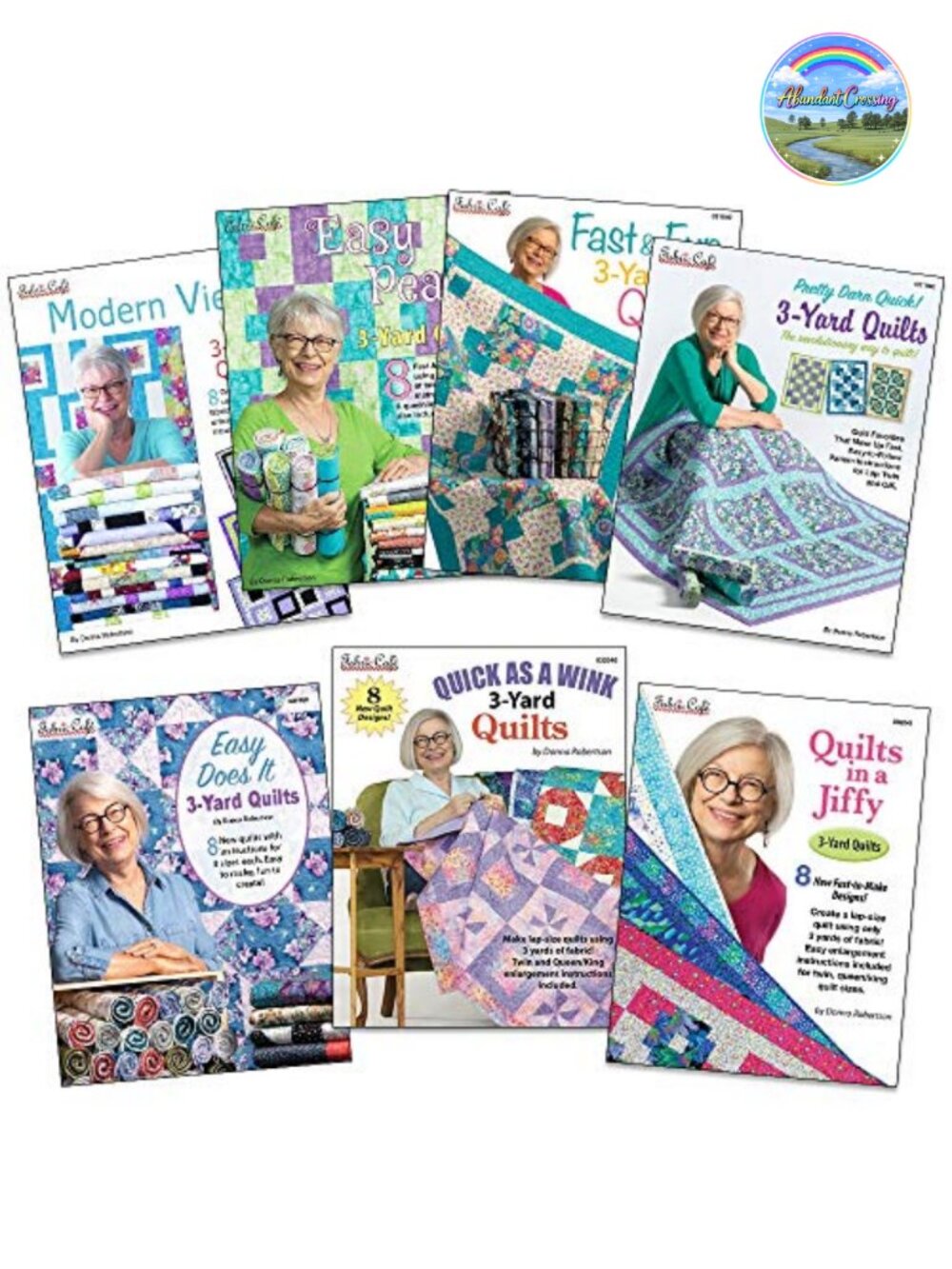 Fabric Cafe 3 Yard Quilts Pattern Book Bundle - 7 Books Quilting Projects